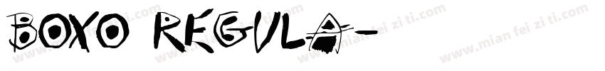Boxo Regula字体转换